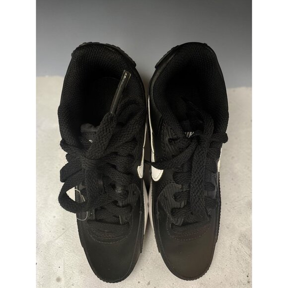 Nike Air Max 90 Black/White Sneakers Youth Cross-Training Athletic Shoes - Picture 12 of 13